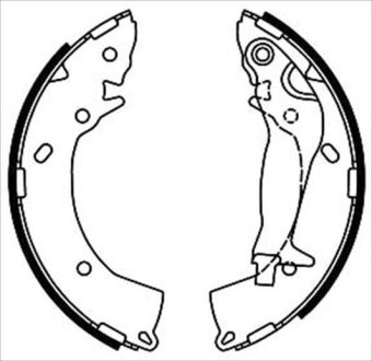 Тормозные колодки барабанные STARLINE BC 08670