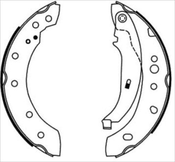 Тормозные колодки барабанные STARLINE BC 08680