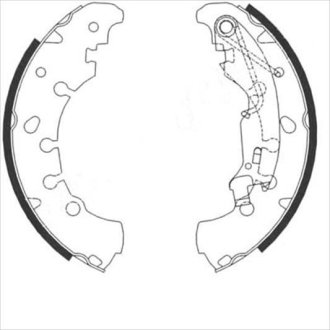 Тормозные колодки барабанные STARLINE BC 09090