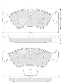 Гальмівні колодки дискові STARLINE BD S037