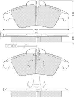 Тормозные колодки SPRINTER STARLINE BD S054