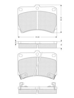 Гальмівні колодки дискові STARLINE BD S063