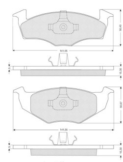 Тормозные колодки дисковые STARLINE BD S072