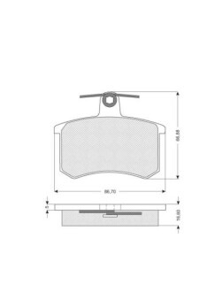 Тормозные колодки дискові STARLINE BD S080