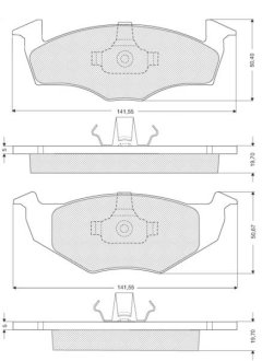 Тормозные колодки дисковые STARLINE BD S118