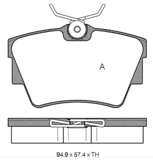 Тормозные колодки дискові STARLINE BD S136