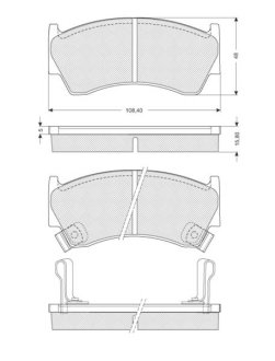 Гальмівні колодки дискові STARLINE BD S139