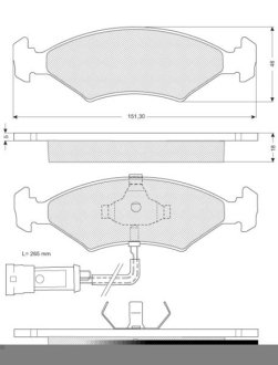 Гальмівні колодки дискові STARLINE BD S141