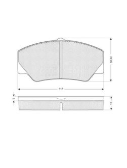 Гальмівні колодки дискові STARLINE BD S154