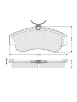 Гальмівні колодки дискові STARLINE BD S203