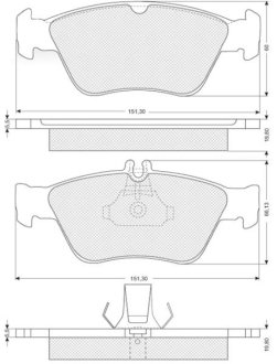 Гальмівні колодки дискові STARLINE BD S227