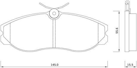 Тормозные колодки дисковые STARLINE BD S257