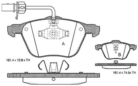 Тормозные колодки дисковые STARLINE BD S312