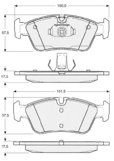 Тормозные колодки дисковые STARLINE BD S314