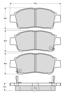 Тормозные колодки дисковые STARLINE BD S317