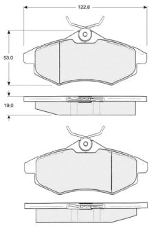 Тормозные колодки дисковые STARLINE BD S319