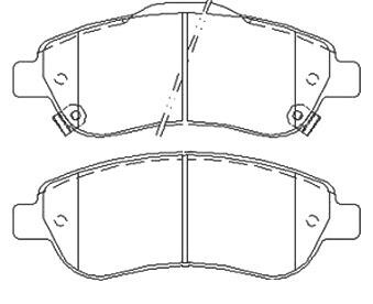 Тормозные колодки дисковые STARLINE BD S455