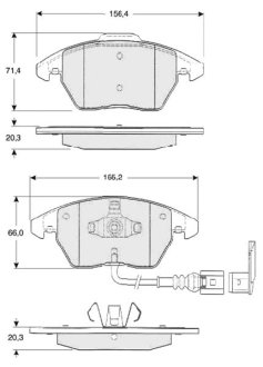 Тормозные колодки PASSAT B6 STARLINE BD S833P