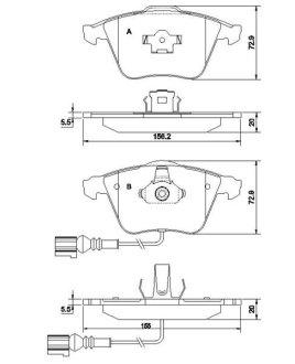 Тормозные колодки дисковые STARLINE BD S837P