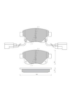 Тормозные колодки дисковые STARLINE BD S850P