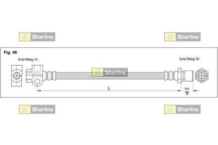 Гальмівний шланг STARLINE HA CC.1211