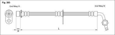 Тормозной шланг STARLINE HA EB.1200.1