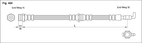 Тормозной шланг STARLINE HA ST.1087