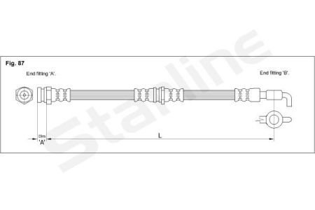 Тормозной шланг STARLINE HA ST.1092