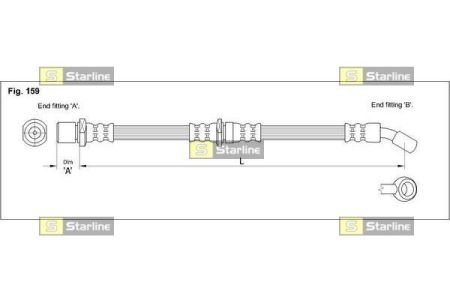 Тормозной шланг STARLINE HA ST.1151