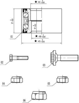 Подшипник колесный SUPERB I STARLINE LO 01355