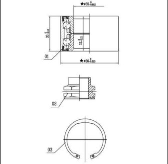 Підшипник колісний STARLINE LO 01401