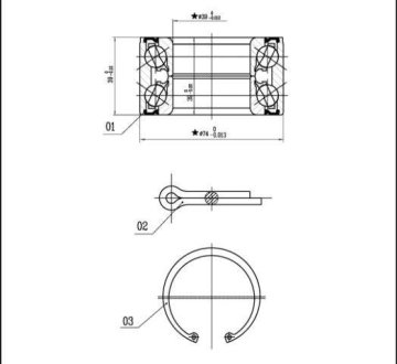 Подшипник колесный STARLINE LO 03410