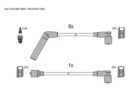 Комплект кабелів запалювання STARLINE ZK 5262