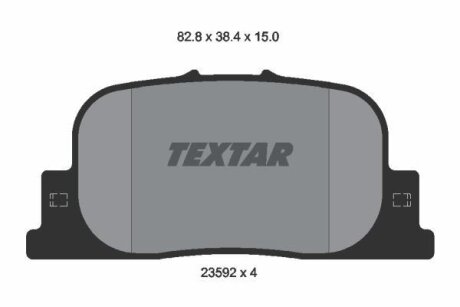 Комплект гальмівних колодок TEXTAR 2359201