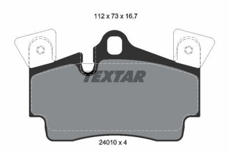 Колодки тормозные TEXTAR 2401001