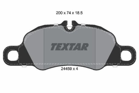 Комплект гальмівних колодок TEXTAR 2445901