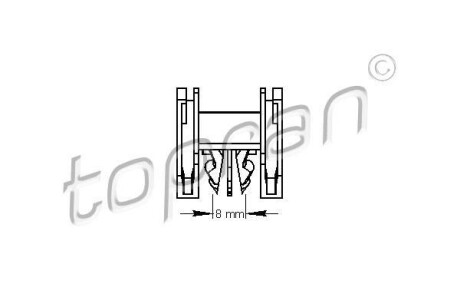 Кліпса TOPRAN / HANS PRIES 111490