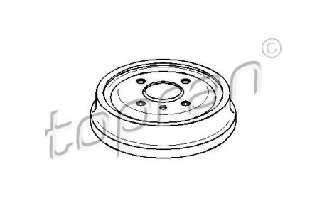 Барабан тормозной TOPRAN / HANS PRIES 200931
