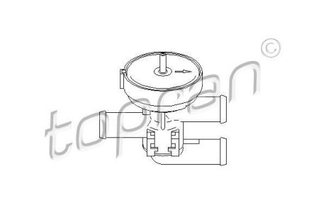 Кран печки OPEL ASTRA/VECTRA TOPRAN / HANS PRIES 206241