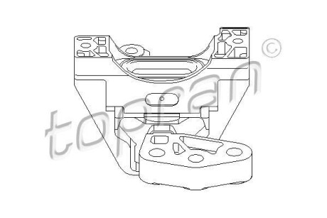 Подушка(опора) двигателя TOPRAN / HANS PRIES 206571