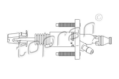 Циліндр зчеплення TOPRAN / HANS PRIES 207632