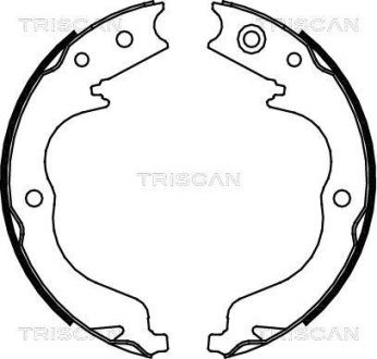 Комплект тормозных колодок, Стояночный тормоз TRISCAN 810010029