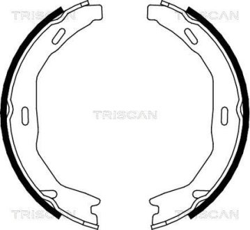 Комплект гальмівних колодок, Стоянкове гальмо TRISCAN 810023029