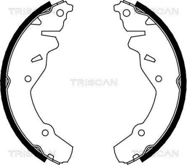 Комплект тормозных колодок TRISCAN 810080002