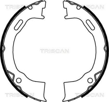 Комплект тормозных колодок, Стояночный тормоз TRISCAN 810080006