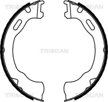 Комплект тормозных колодок, Стояночный тормоз TRISCAN 810080007