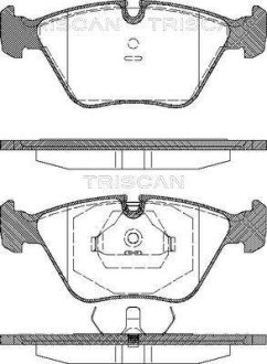 Колодки тормозные передние TRISCAN 811010001