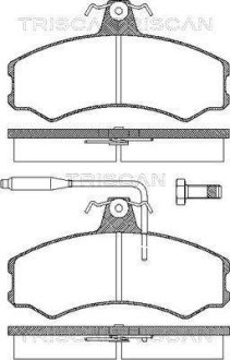 Колодки тормозные передние TRISCAN 811010792