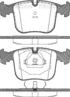 Колодки тормозные передние TRISCAN 811011012