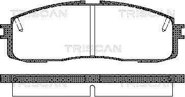 Колодки тормозные задние TRISCAN 811013152